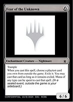 Fear of the Unknown - Unknown Event