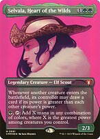 Selvala, Heart of the Wilds - Commander Masters - Textured Foil, Borderless