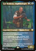 Gor Muldrak, Amphinologist - Commander Legends - Etched Foil