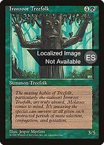 Pueblo arbóreo Raiceslargas (Ironroot Treefolk) - Fourth Edition Foreign Black Border