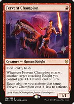 Fervent Champion - Throne of Eldraine Promos
