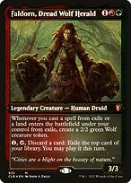 Faldorn, Dread Wolf Herald - Commander Legends: Battle for Baldur's Gate - Etched Foil