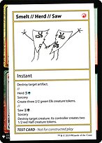 Smelt // Herd // Saw - Mystery Booster Playtest Cards 2019
