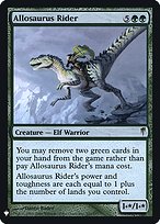 Allosaurus Rider - The List - Promo Foil