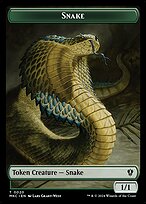 Snake - Murders at Karlov Manor Commander Tokens