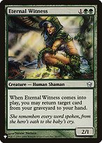 Eternal Witness - The List