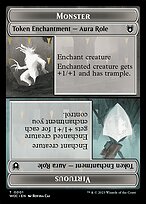 Monster // Virtuous - Wilds of Eldraine Commander Tokens