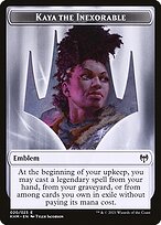 Kaya the Inexorable Emblem - Kaldheim Tokens