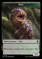 Pest - Bloomburrow Commander Tokens