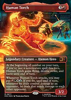 Human Torch - Marvel Super Heroes Commander - Surge Foil, Borderless