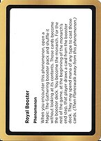 Royal Booster - Black Lotus Unknown Planechase