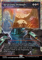 Devastating Onslaught - Edge of Eternities - Fractured Foil, Showcase