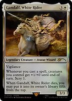 Gandalf, White Rider - Tales of Middle-earth Deluxe Commander Kit - Promo Foil