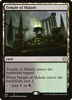 Temple of Malady - Commander 2021