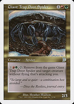 Giant Trap Door Spider - Deckmasters