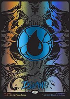 Island - Secret Lair Drop - Raised Foil, Borderless