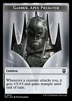 Garruk, Apex Predator Emblem - Modern Horizons 3 Commander Tokens