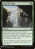 Seek the Wilds - The List