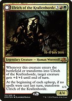 Ulrich of the Krallenhorde // Ulrich, Uncontested Alpha - Eldritch Moon Promos - Promo Foil