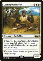 Leonin Warleader - Core Set 2019 Promos