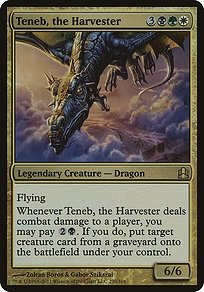 Teneb, the Harvester - Commander 2011 Oversized - Promo Foil