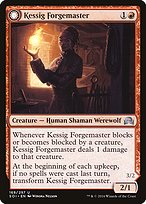 Kessig Forgemaster // Flameheart Werewolf - Shadows over Innistrad