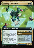 Striding Shotcaller // Run the Play - Secrets of Strixhaven Commander - Extended Art