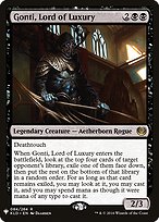 Gonti, Lord of Luxury - The List