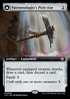 Paleontologist's Pick-Axe // Dinosaur Headdress - The Lost Caverns of Ixalan Commander - Extended Art