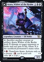 Ayara, Widow of the Realm // Ayara, Furnace Queen - March of the Machine Promos