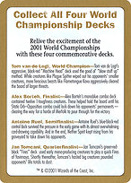 2001 World Championships Ad - World Championship Decks 2001