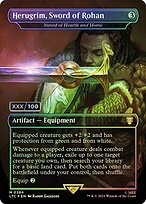 Herugrim, Sword of Rohan (Sword of Hearth and Home) - Tales of Middle-earth Commander - Double Rainbow, Borderless