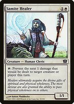 Samite Healer - Ninth Edition - Promo Foil