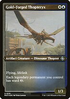 Gold-Forged Thopteryx - March of the Machine: The Aftermath - Etched Foil