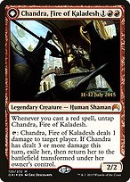 Chandra, Fire of Kaladesh // Chandra, Roaring Flame - Magic Origins Promos - Promo Foil