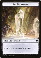 Icy Manalith - Kaldheim Tokens