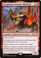 Purphoros, Bronze-Blooded - Theros Beyond Death Promos