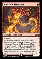 Rotisserie Elemental - Wilds of Eldraine Promos