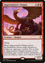 Opportunistic Dragon - Throne of Eldraine