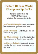 1997 World Championships Ad - World Championship Decks 1997