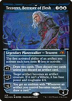 Tezzeret, Betrayer of Flesh - Kamigawa: Neon Dynasty - Etched Foil, Showcase