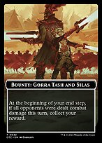 Bounty: Gorra Tash and Silas // Wanted! - Outlaws of Thunder Junction Commander Tokens