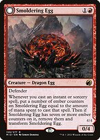 Smoldering Egg // Ashmouth Dragon - Innistrad: Midnight Hunt