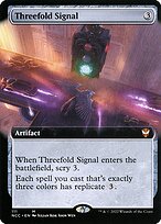 Threefold Signal - New Capenna Commander - Extended Art