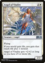 Angel of Vitality - The List