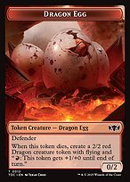 Dragon Egg - Tarkir: Dragonstorm Commander Tokens