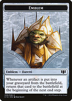 Daretti, Scrap Savant Emblem - Commander 2014 Tokens