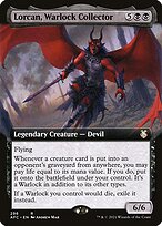 Lorcan, Warlock Collector - Forgotten Realms Commander - Extended Art