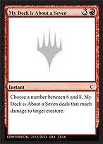My Deck is About a Seven - Unknown Event