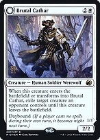 Brutal Cathar // Moonrage Brute - Innistrad: Midnight Hunt Promos - Promo Foil